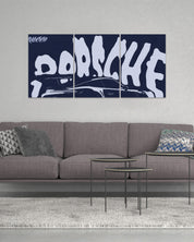 PORSCHE CAR | SPLIT POSTER | CARS