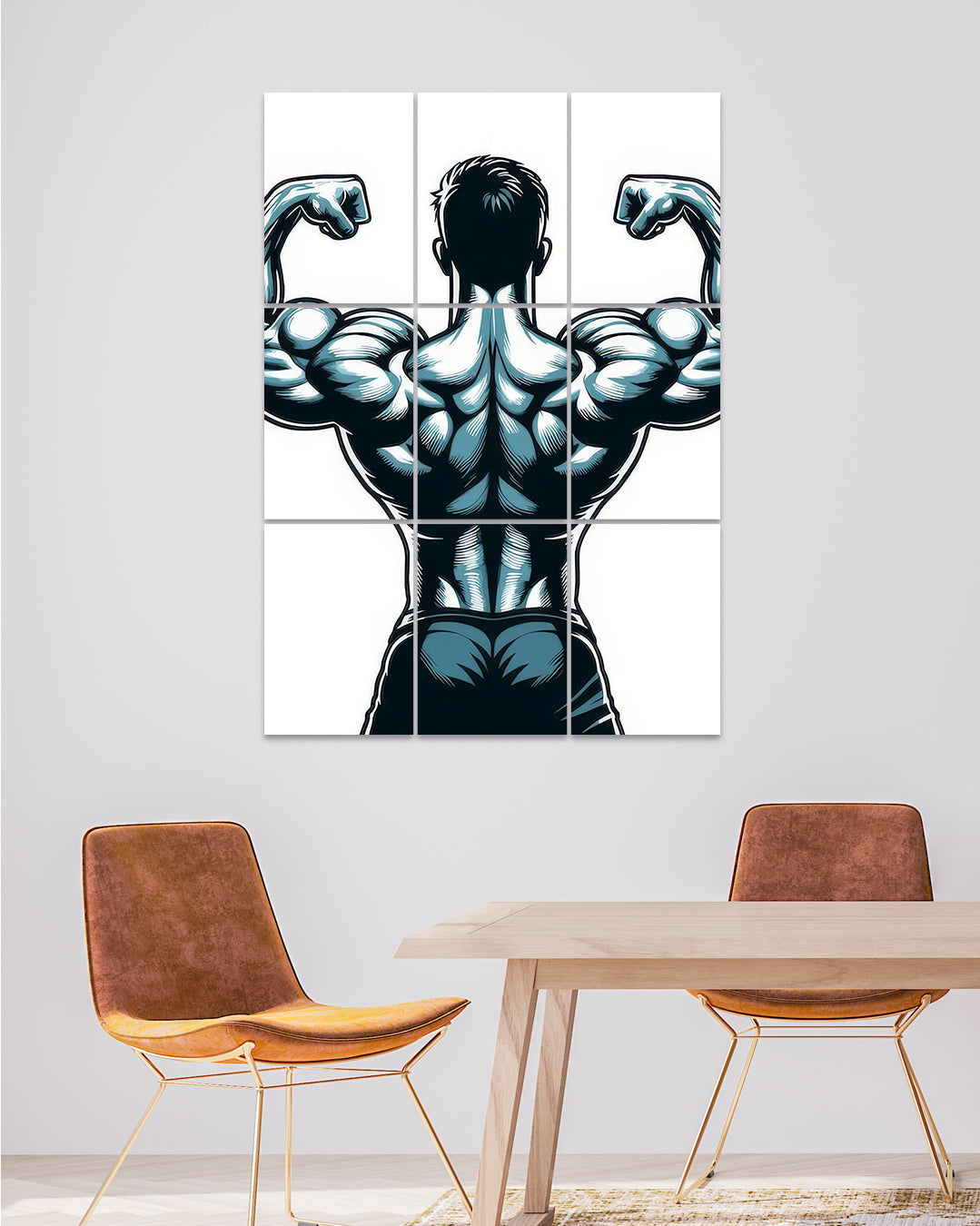 Bulk Body Pose | Art Set Poster | Gym