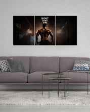 Dont't Give Up | Split poster | Gym