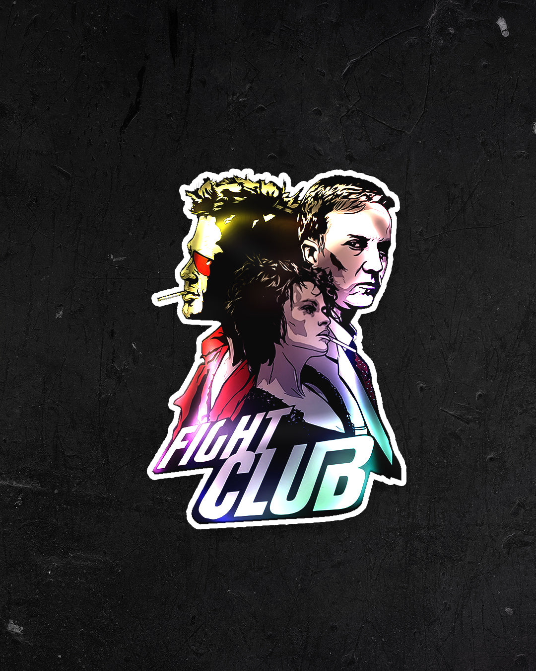 FIGHT CLUB STICKER | HOLOGRAPHIC STICKER