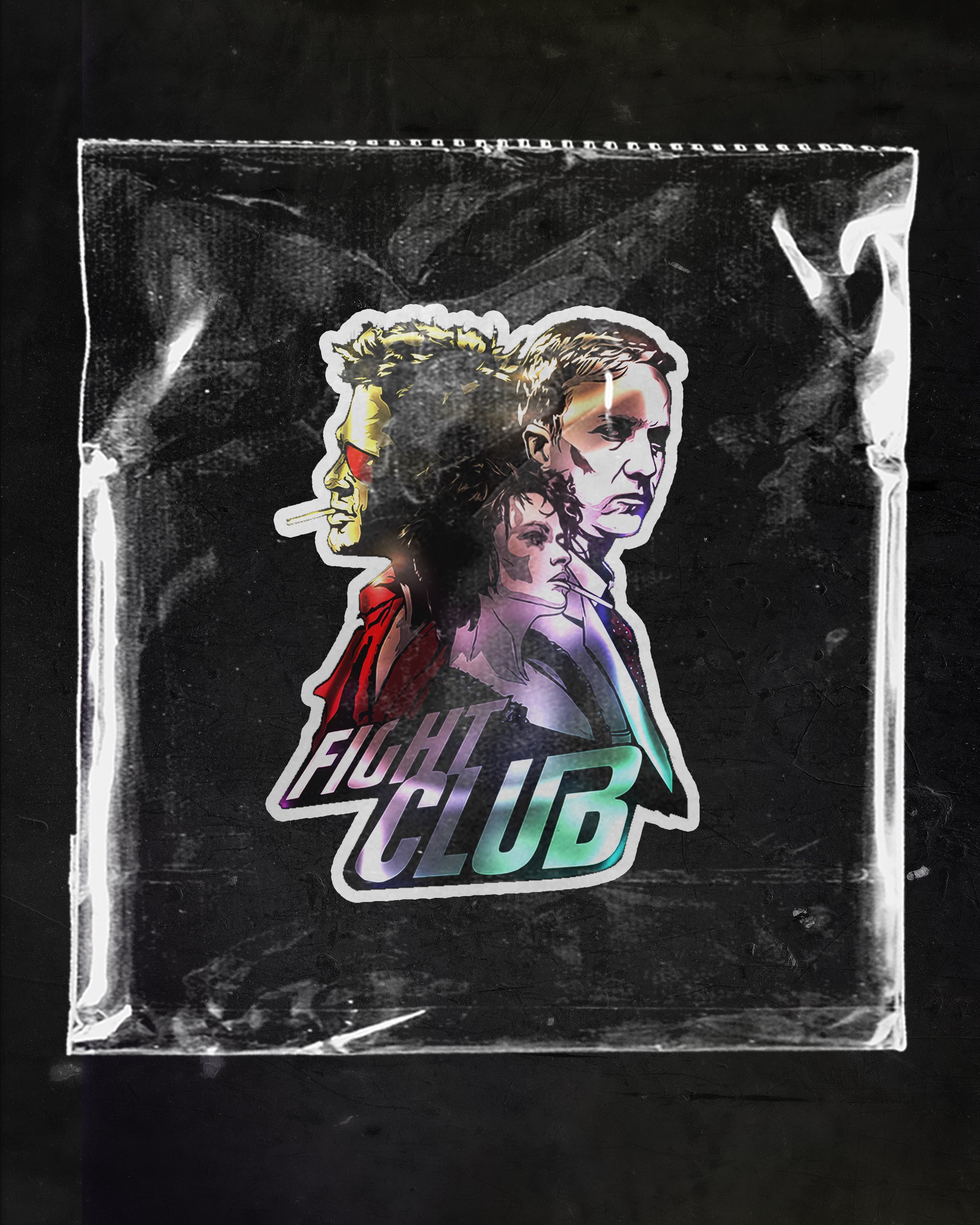 FIGHT CLUB STICKER | HOLOGRAPHIC STICKER