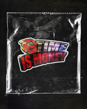 TIME IS MONEY STICKER | HOLOGRAPHIC STICKER