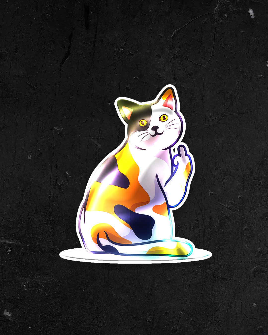 CAT STICKER | HOLOGRAPHIC STICKER