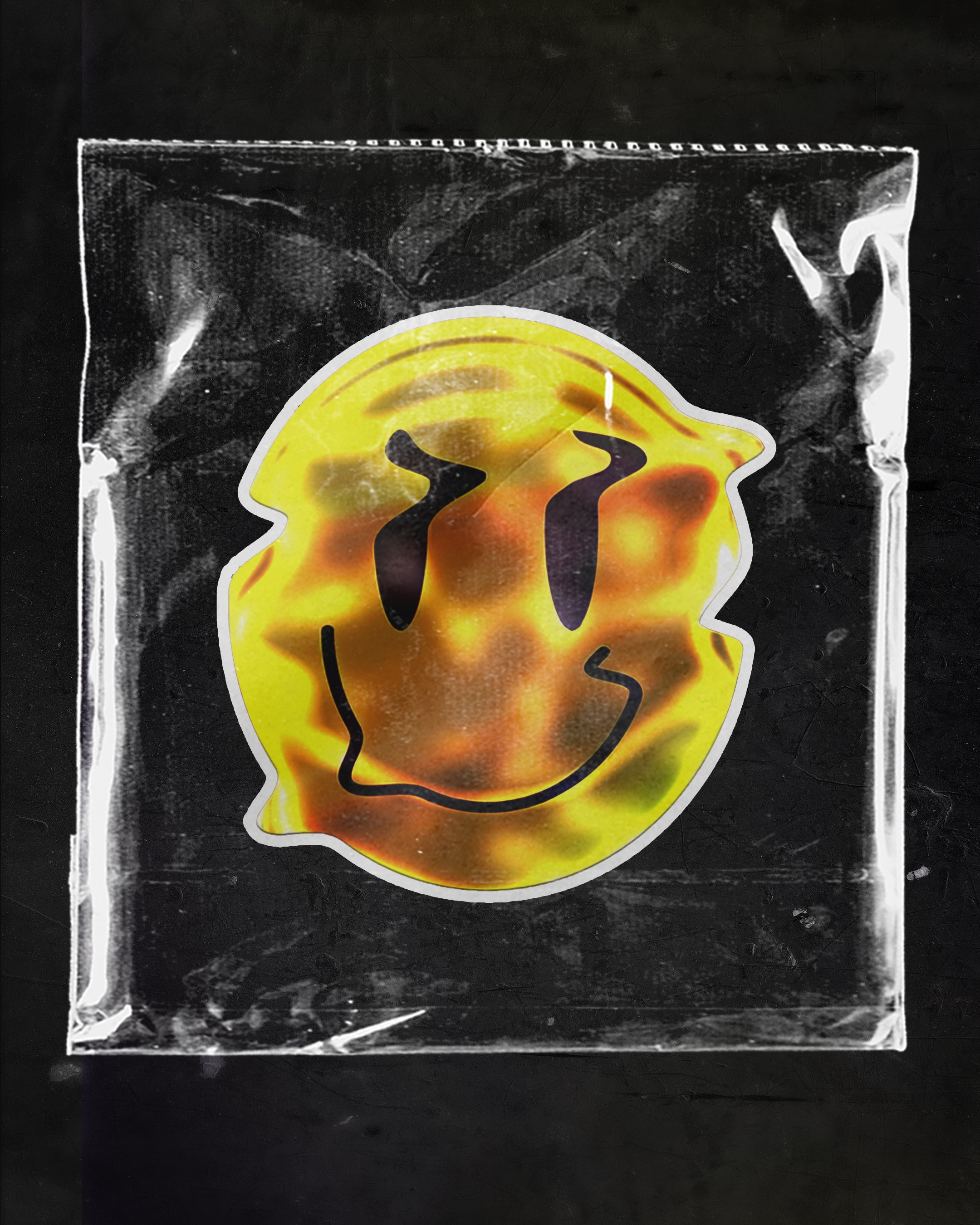 SMILE STICKER | HOLOGRAPHIC STICKER