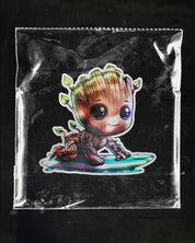 GROOT SKICKER | HOLOGRAPHIC STICKER