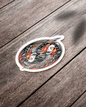 KOI FISH STICKER | STICKERS | YIN YANG