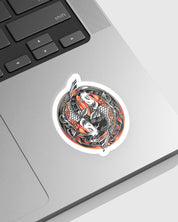 KOI FISH STICKER | STICKERS | YIN YANG