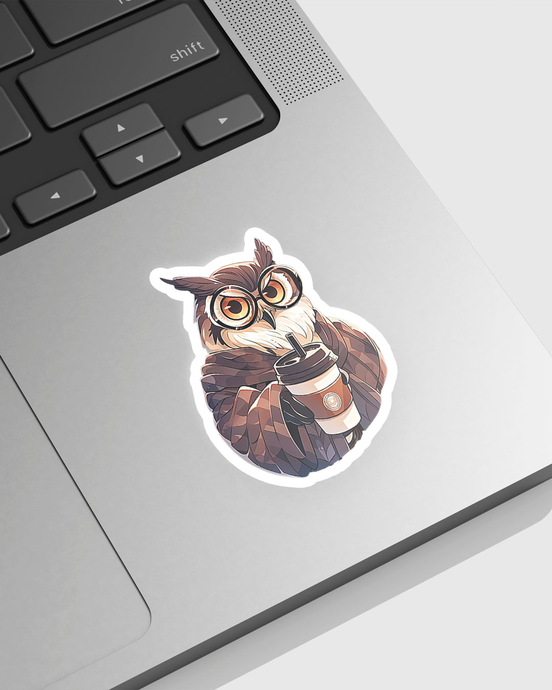 COFFEE WITH OWL STICKER | STICKERS | OWL