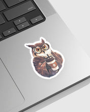 COFFEE WITH OWL STICKER | STICKERS | OWL