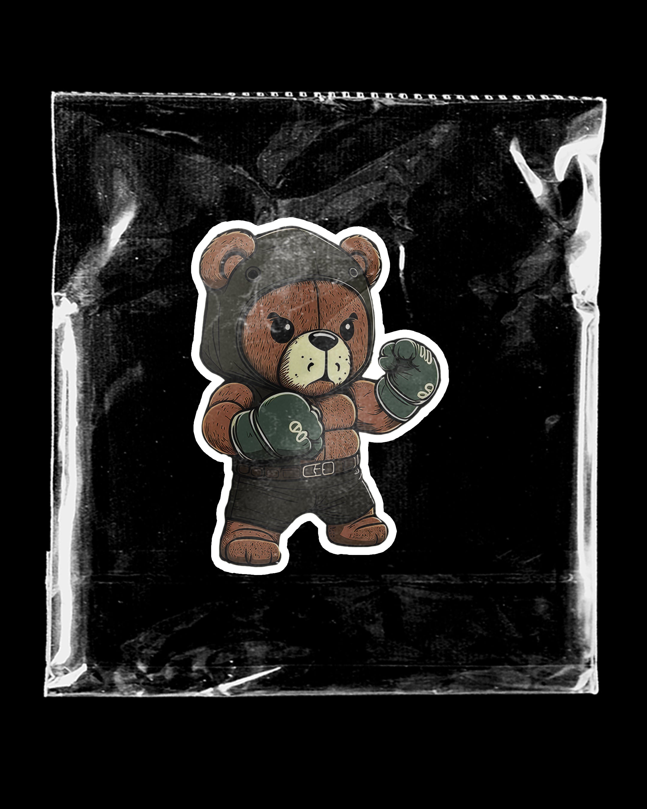 TEDDY BEAR BOXING STICKER | STICKERS | CARTOON