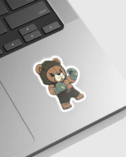 TEDDY BEAR BOXING STICKER | STICKERS | CARTOON