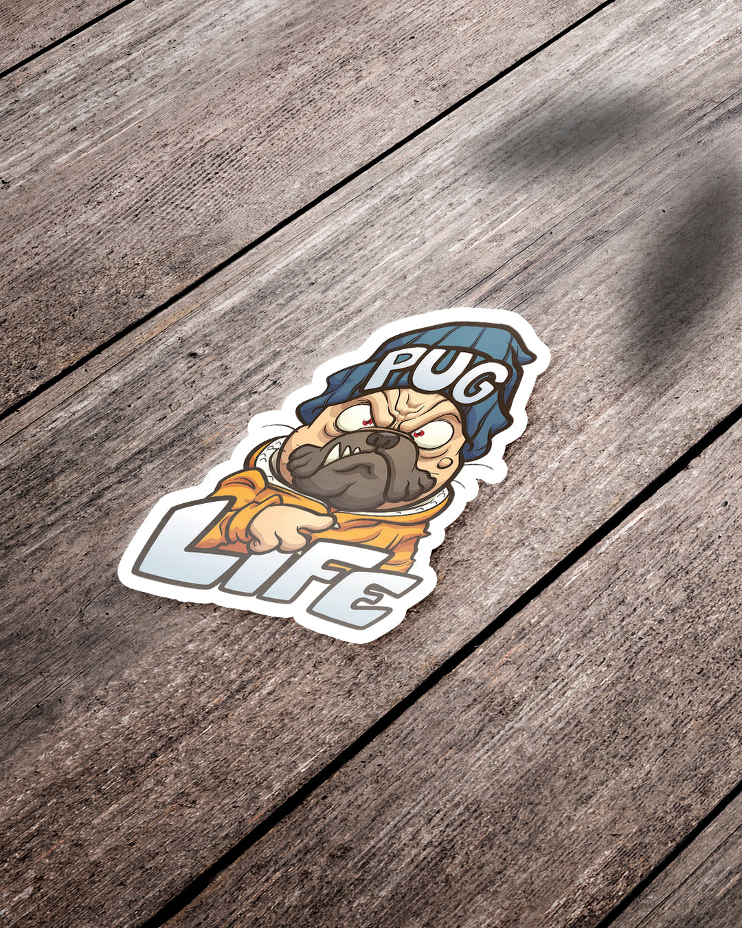 PUG LIFE STICKER | STICKERS | CARTOON