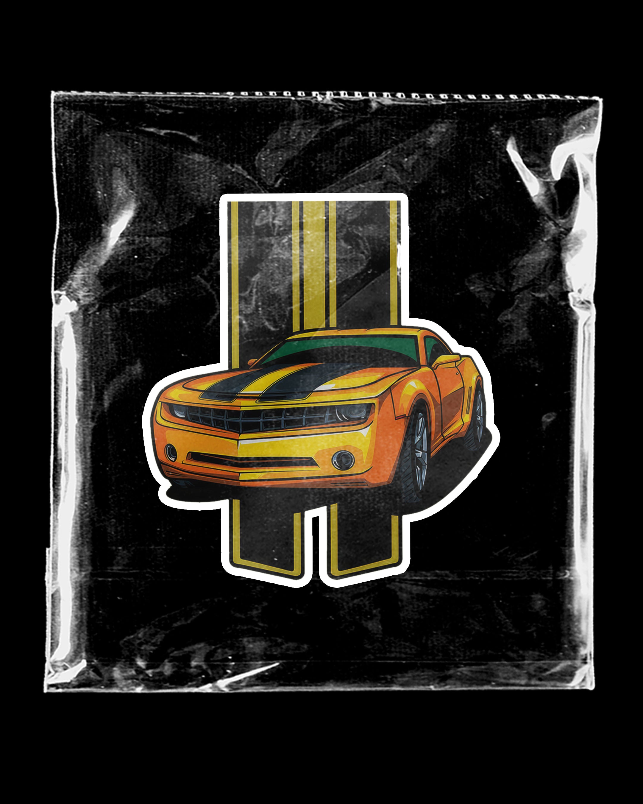 YELLOW CAR STICKER | STICKERS | CARS