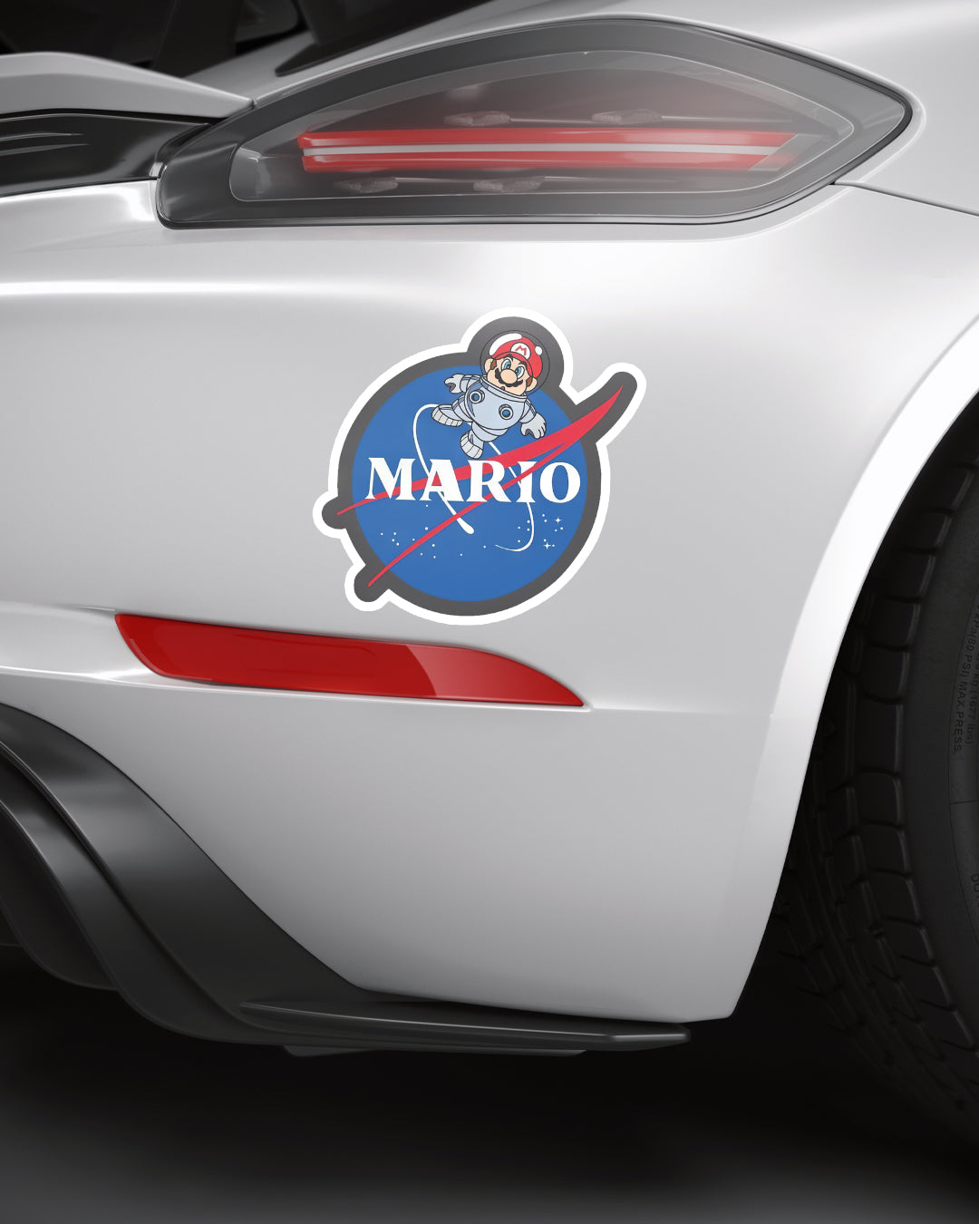 MARIO BUMPER STICKER | STICKER | CARTOON